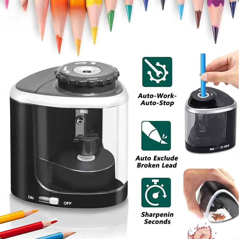 Electric Pencil Sharpener Usb - Ensemble d'affûteurs électriques de bureau, affûteur