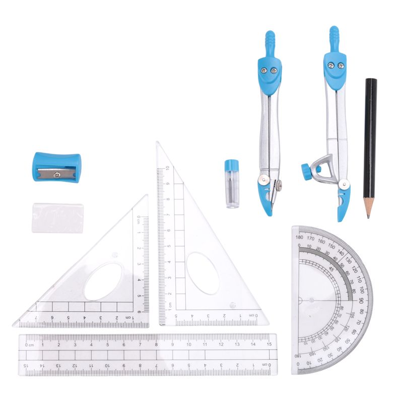 Math Geometry Set With Compass - Ensemble de compas géométriques de qualité