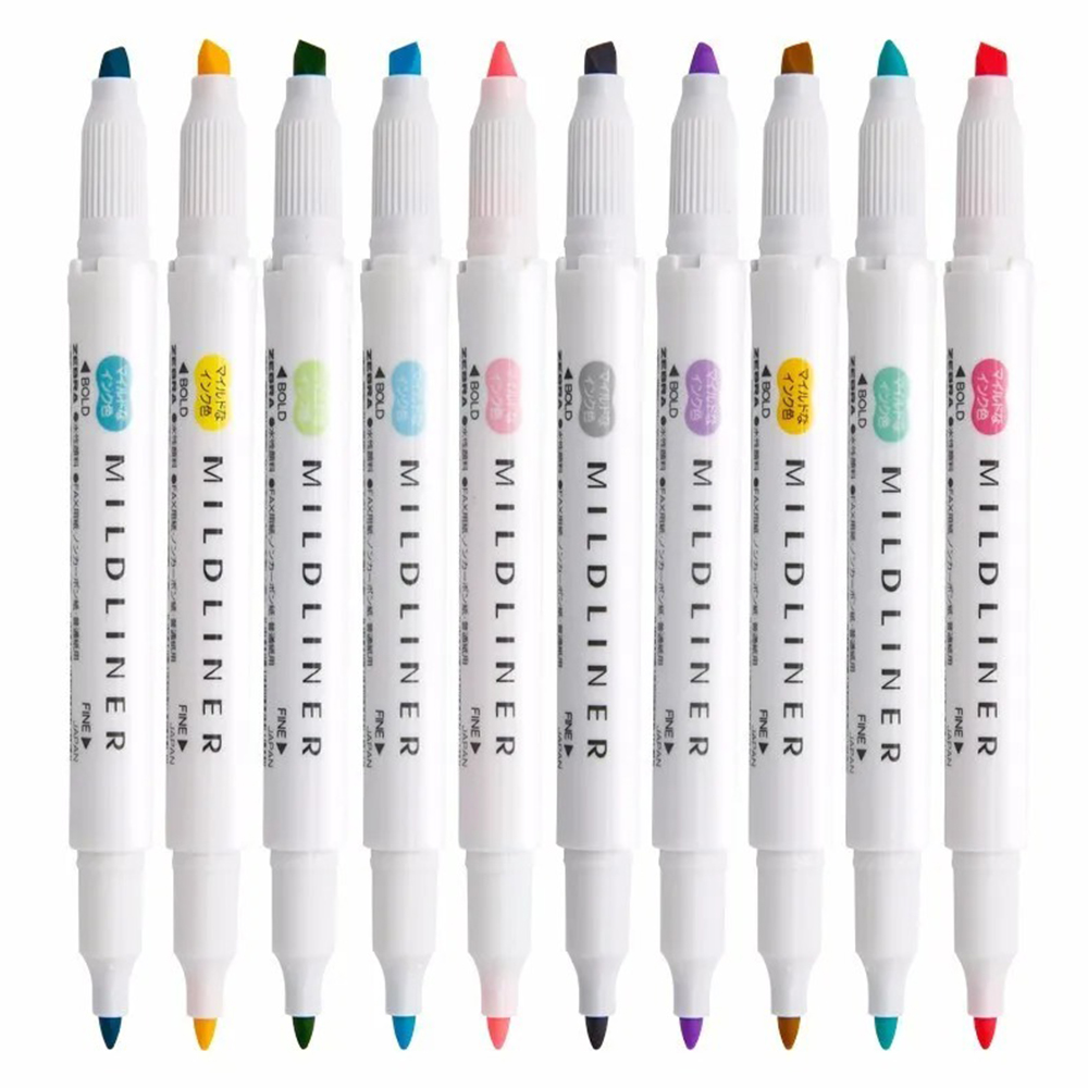 Ensemble de 35 couleurs zèbre  - Pastel Highlighter Set Double Ended avis et prix