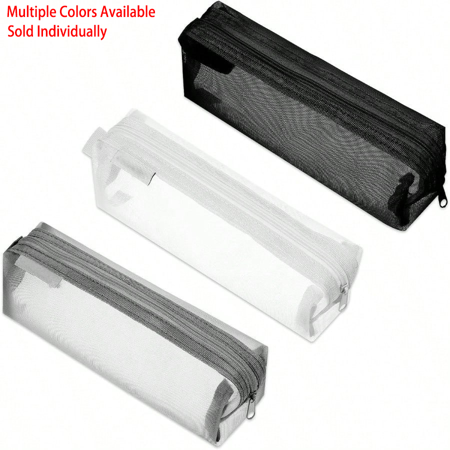 Trousse à crayons transparente - Clear Mesh Pencil Pouch For Exam avis et prix
