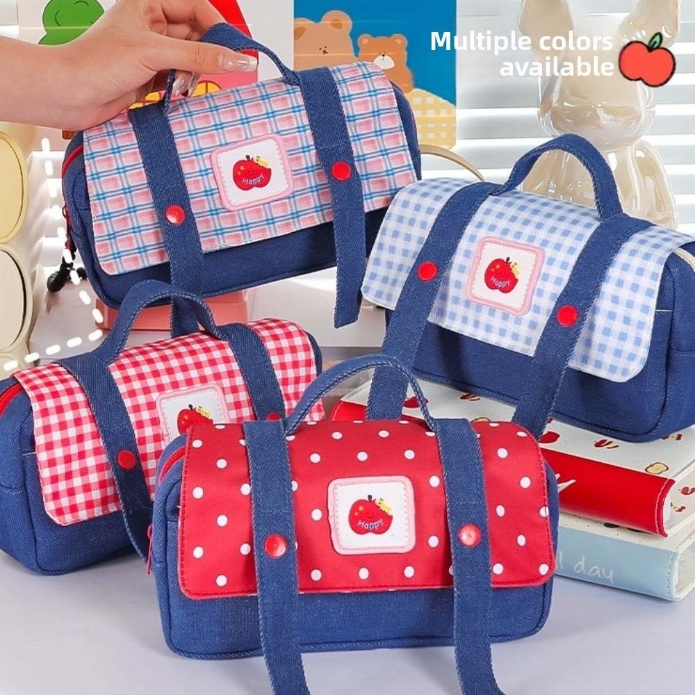 Trousse à crayons en jean moti - Aesthetic Large Pencil Case Pouch avis et prix