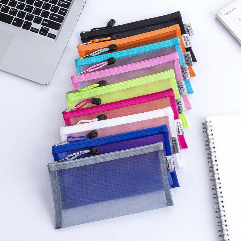 Nouvelle trousse à crayons en  - Clear Mesh Pencil Pouch For Exam avis et prix