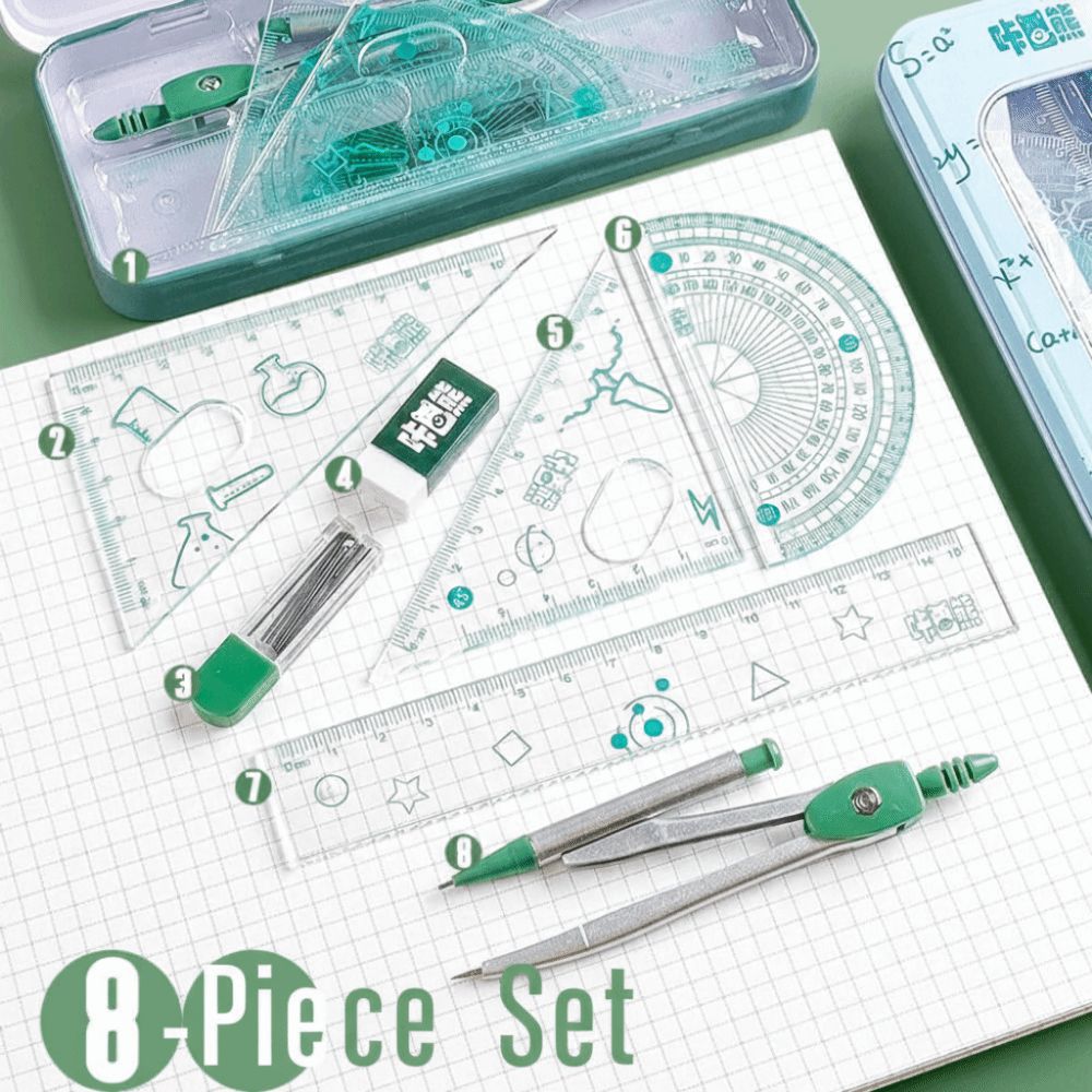 Ensemble de géométrie multifon - Math Geometry Set With Compass avis et prix