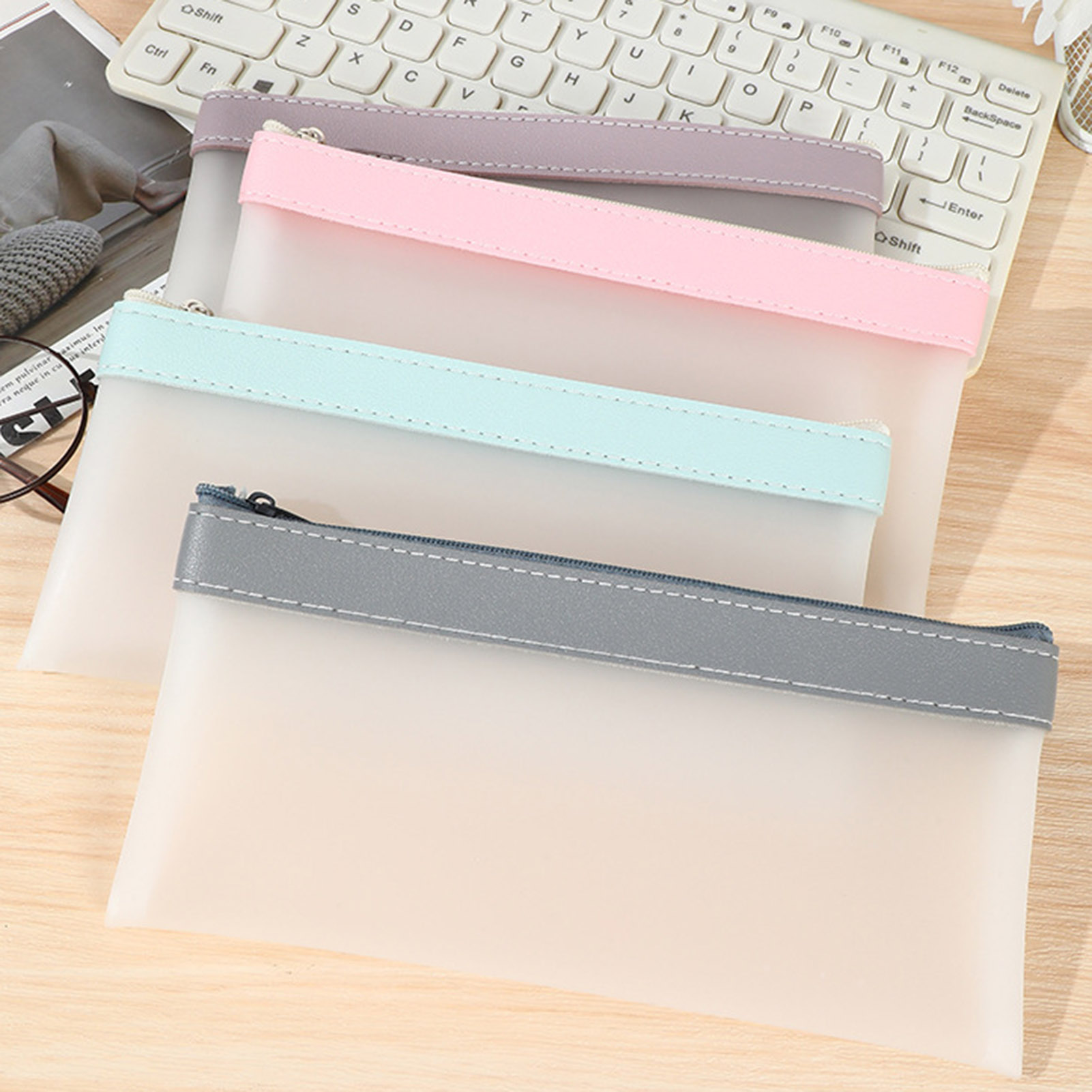 Trousse à Crayons Transparente - Aesthetic Large Pencil Case Pouch avis et prix