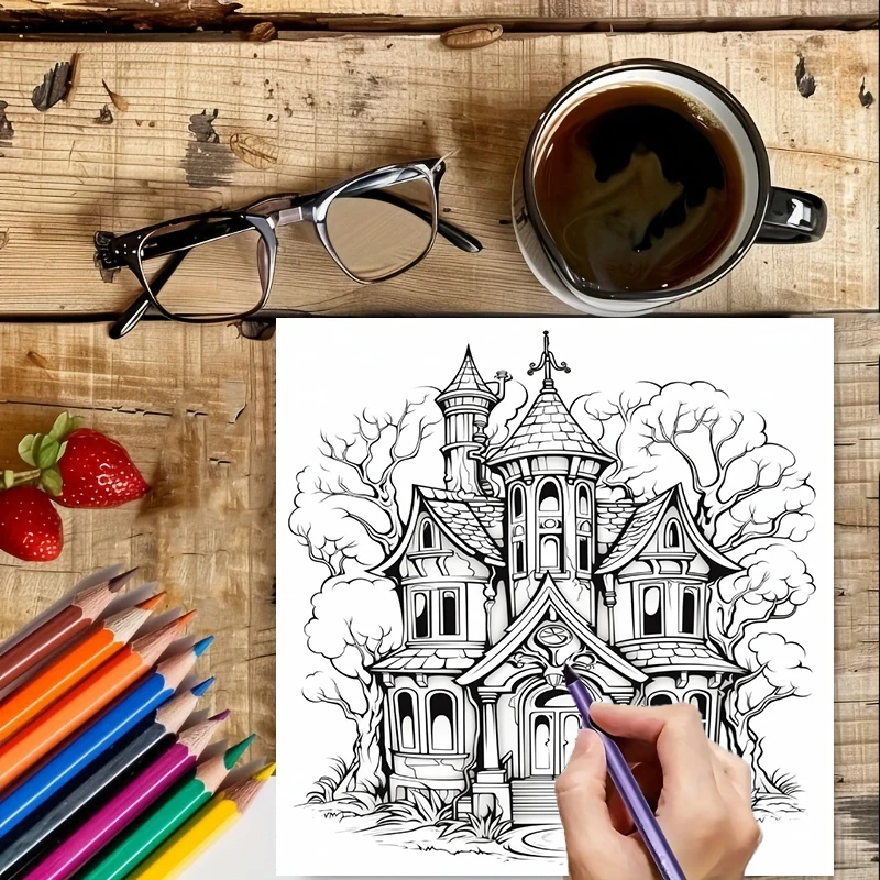Livre de coloriage Maison Hant - School Supplies avis et prix