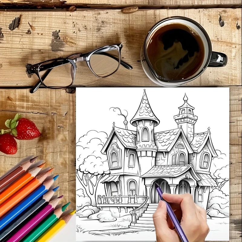 Livre de coloriage Maison Hant - School Supplies avis et prix