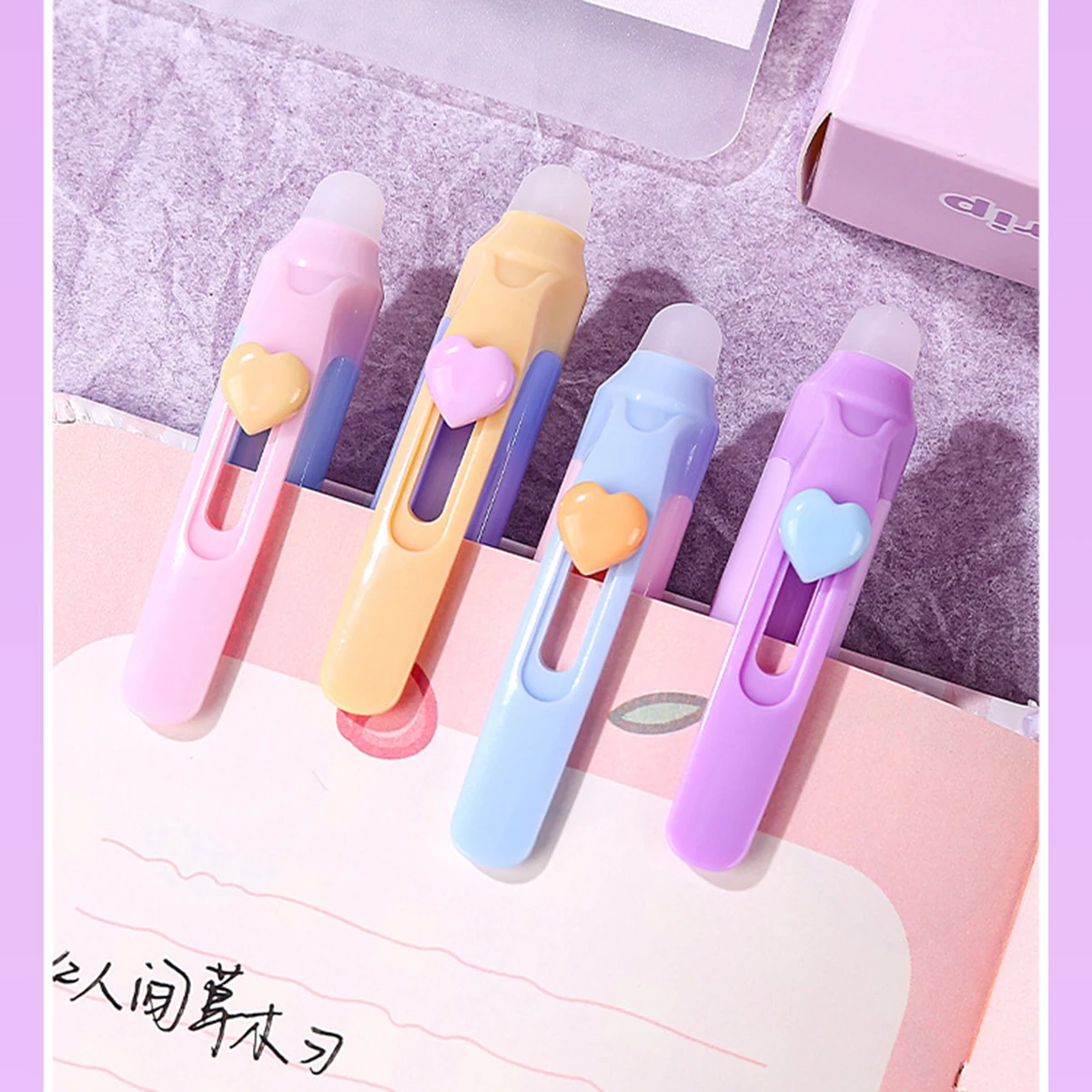 12 stylos à gel effaçables et  - Retractable Eraser Pen Click avis et prix