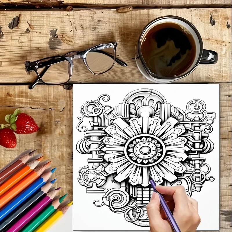 Livre de coloriage Steampunk F - School Supplies avis et prix