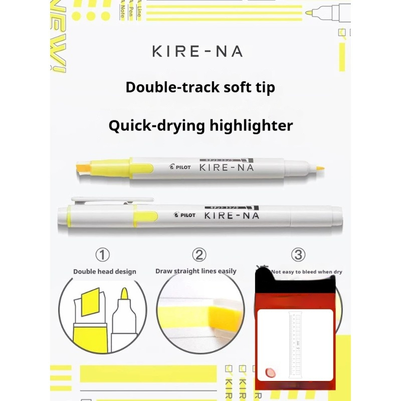 Ensemble de stylos surligneurs - Pastel Highlighter Set Double Ended avis et prix