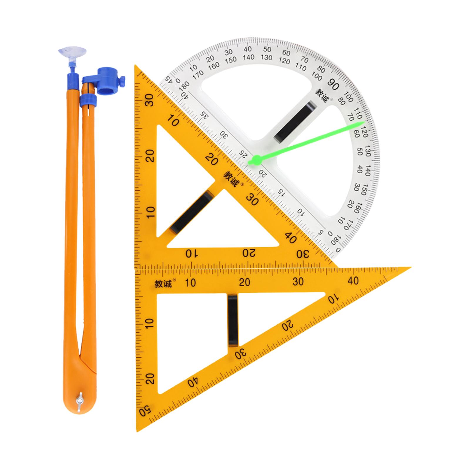 Ensemble de règles de géométri - Math Geometry Set With Compass avis et prix