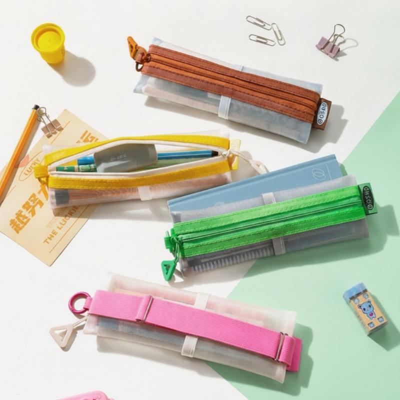 Pochette à crayons en maille t - Clear Mesh Pencil Pouch For Exam avis et prix