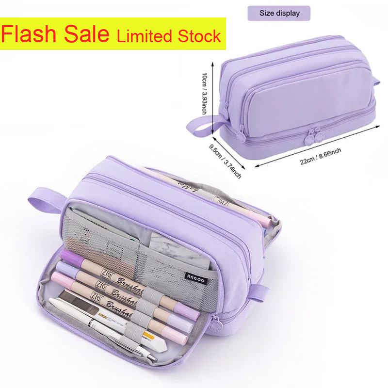 Trousse à crayons à grande cap - Aesthetic Large Pencil Case Pouch avis et prix